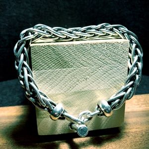 Men’s Sterling Silver Wheat Link Bracelet